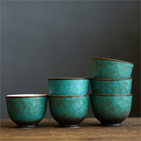 Turquoise Glaze Ceramic Cup 45ml